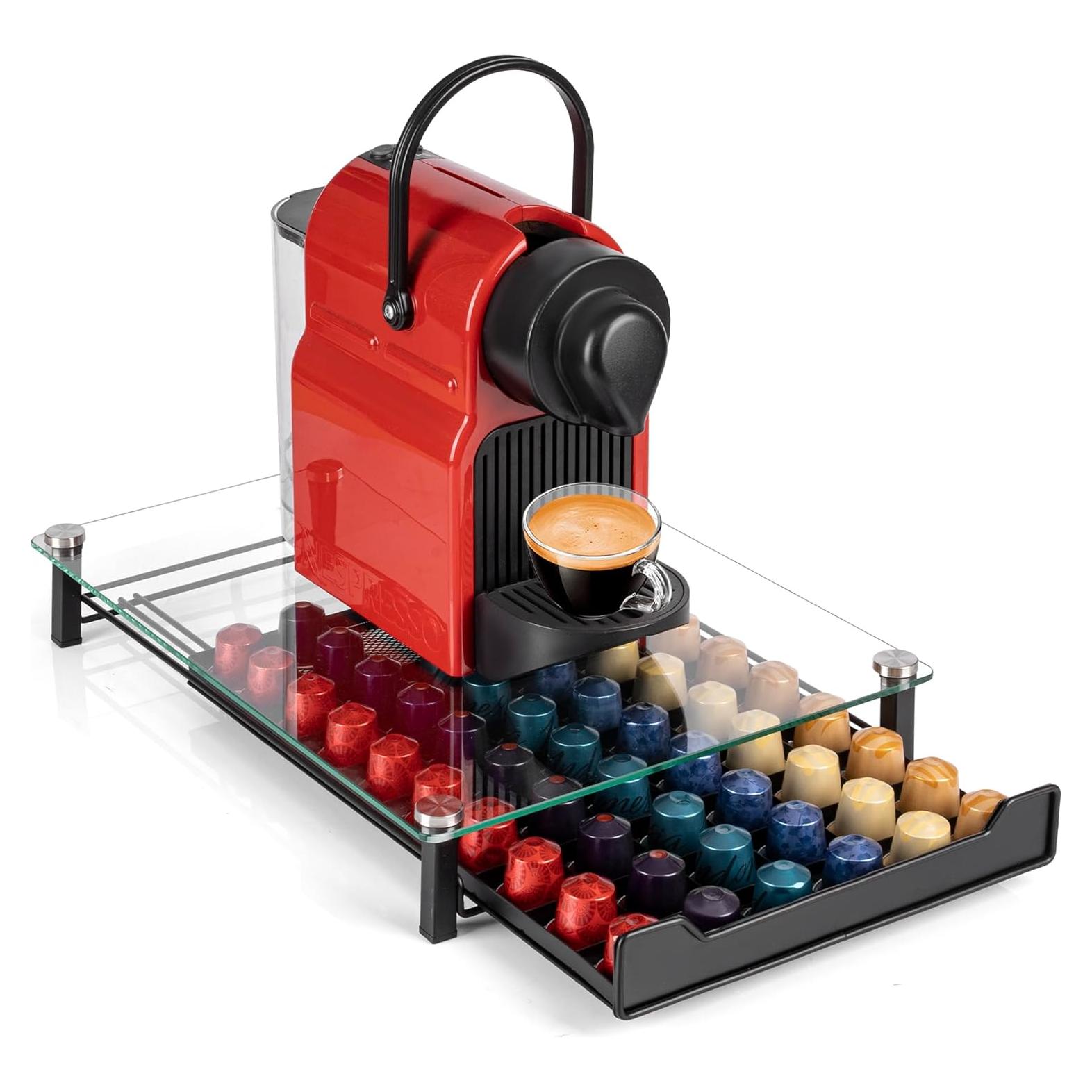 Soporte para Cápsulas de Café RECAPS - Organizador Negro para 60 Cápsulas Nespresso Original