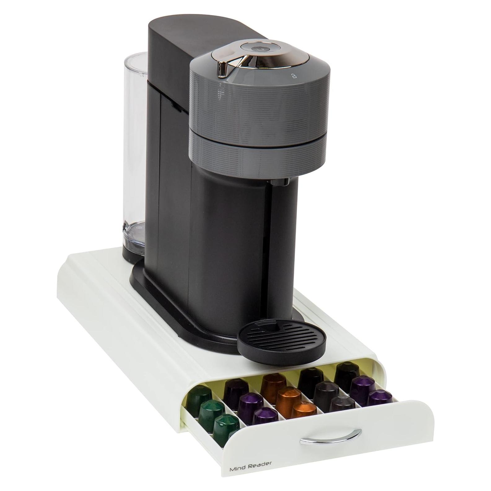 Organizador de Cápsulas Nespresso Mind Reader Blanco 50 Cáp.