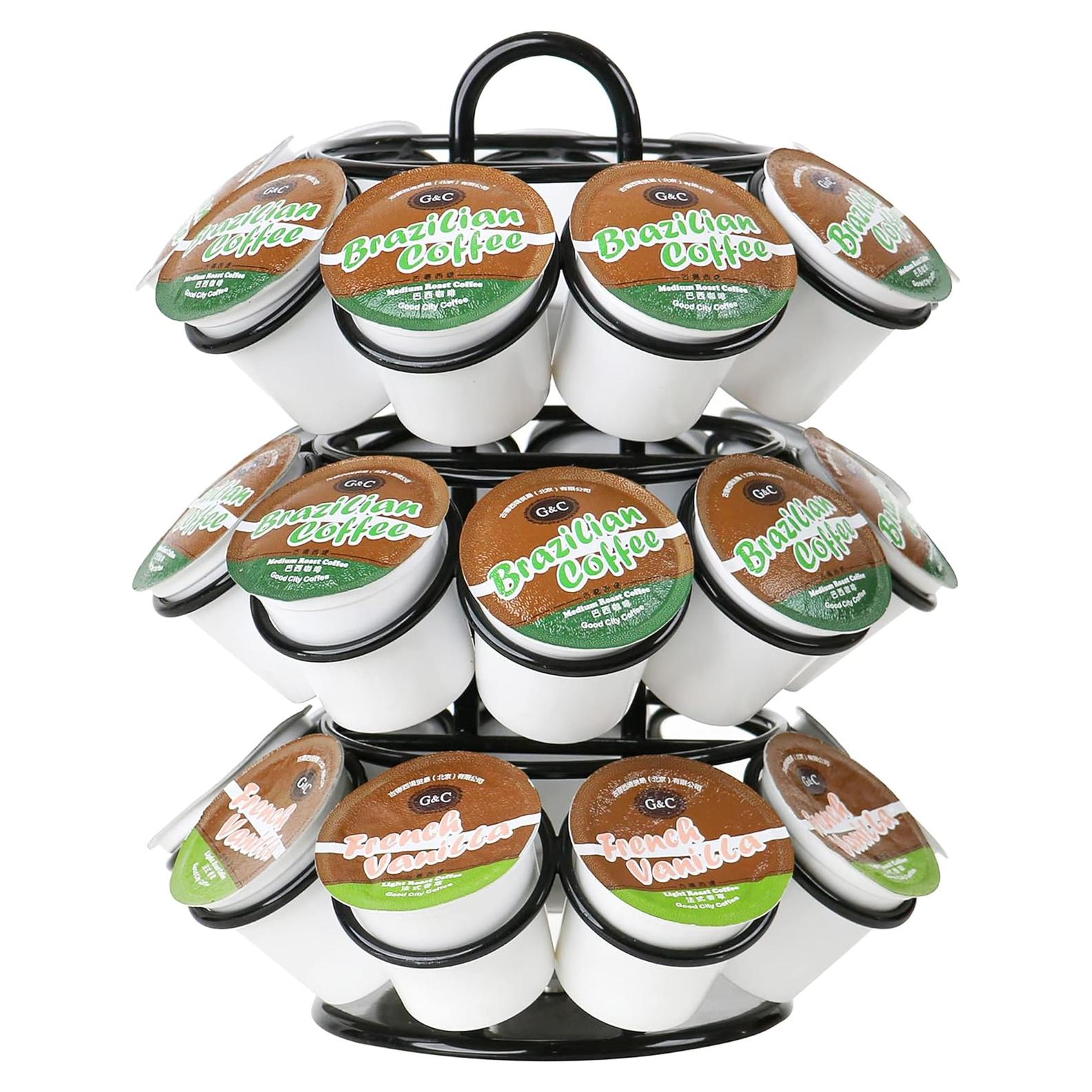 Soporte Organizador de K Cups ZECENN 27 Cápsulas Negro