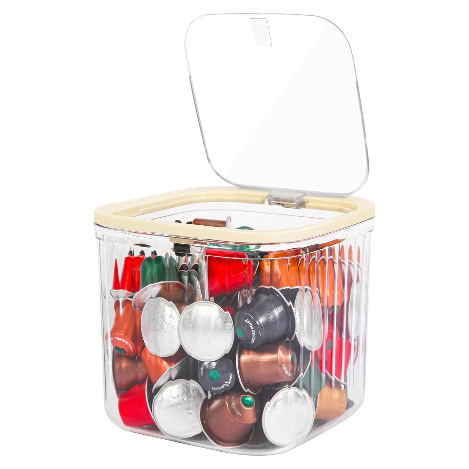 Soporte de Cápsulas de Café ZECENN Transparente 15x14x15 cm