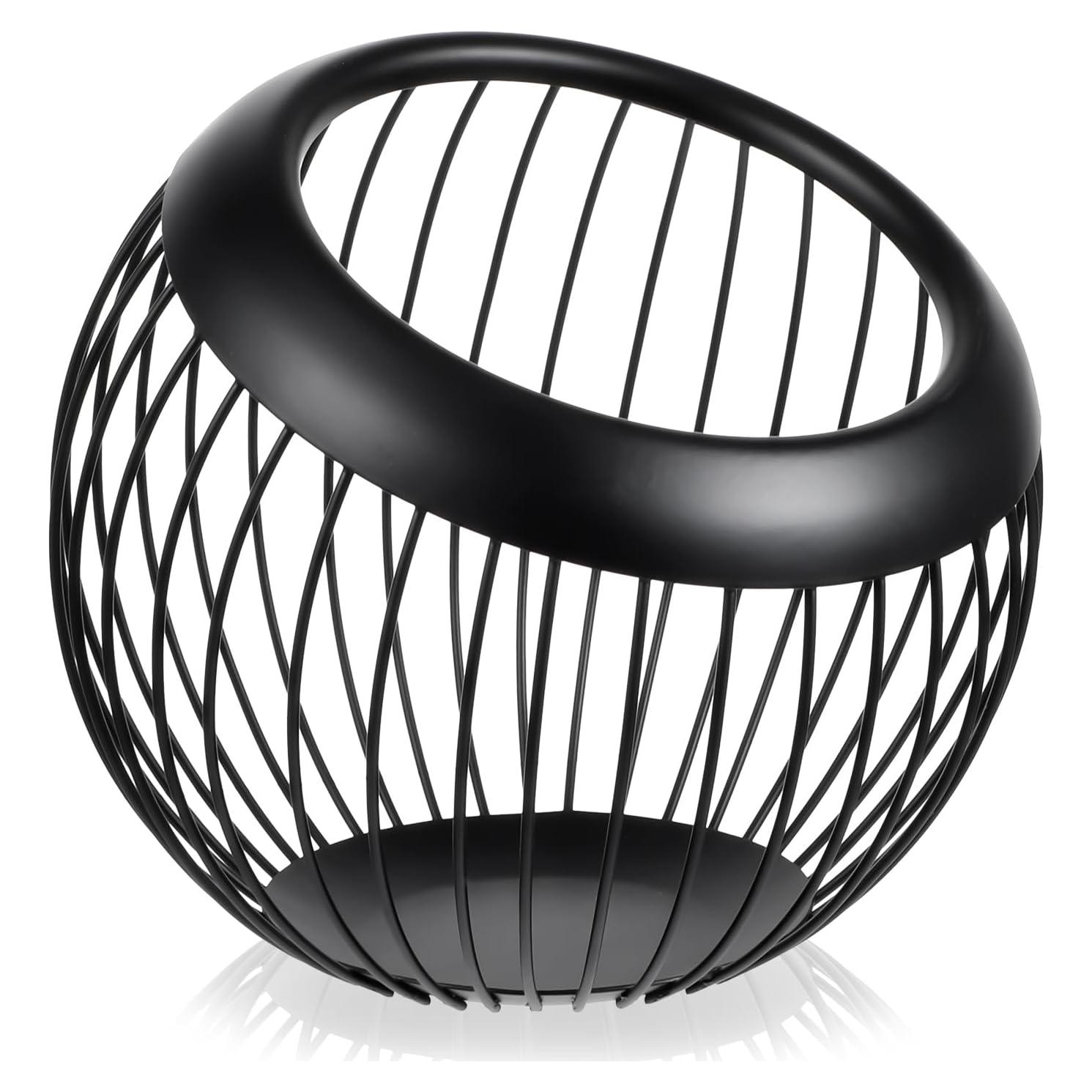 Cesta de Soporte para Cápsulas de Café Molain - Metal Negro 20x20x19cm