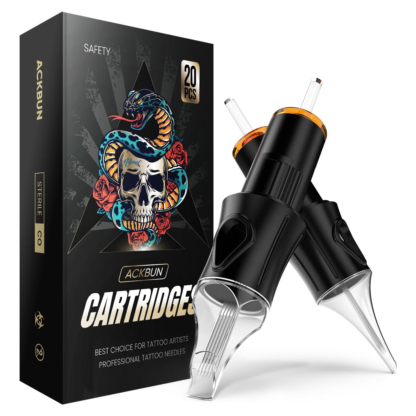 20 Agujas de Cartucho de Tatuaje Estándar #12 - Ackbun