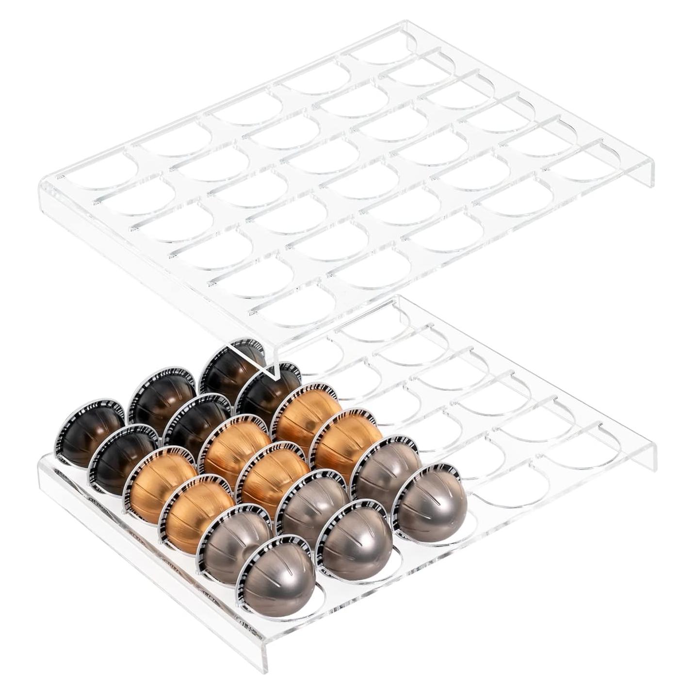 Soporte para Cápsulas de Café Sumerflos - 2 Juegos, 60 Cápsulas