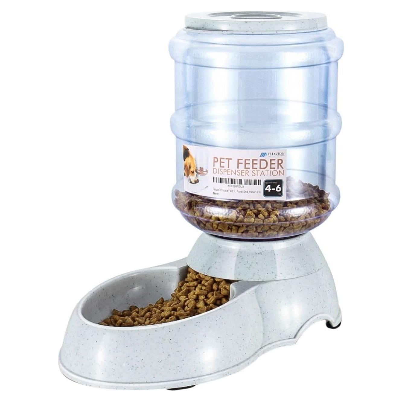 Dispensador de Comida Automático Flexzion 1.81-2.72 kg para Mascotas