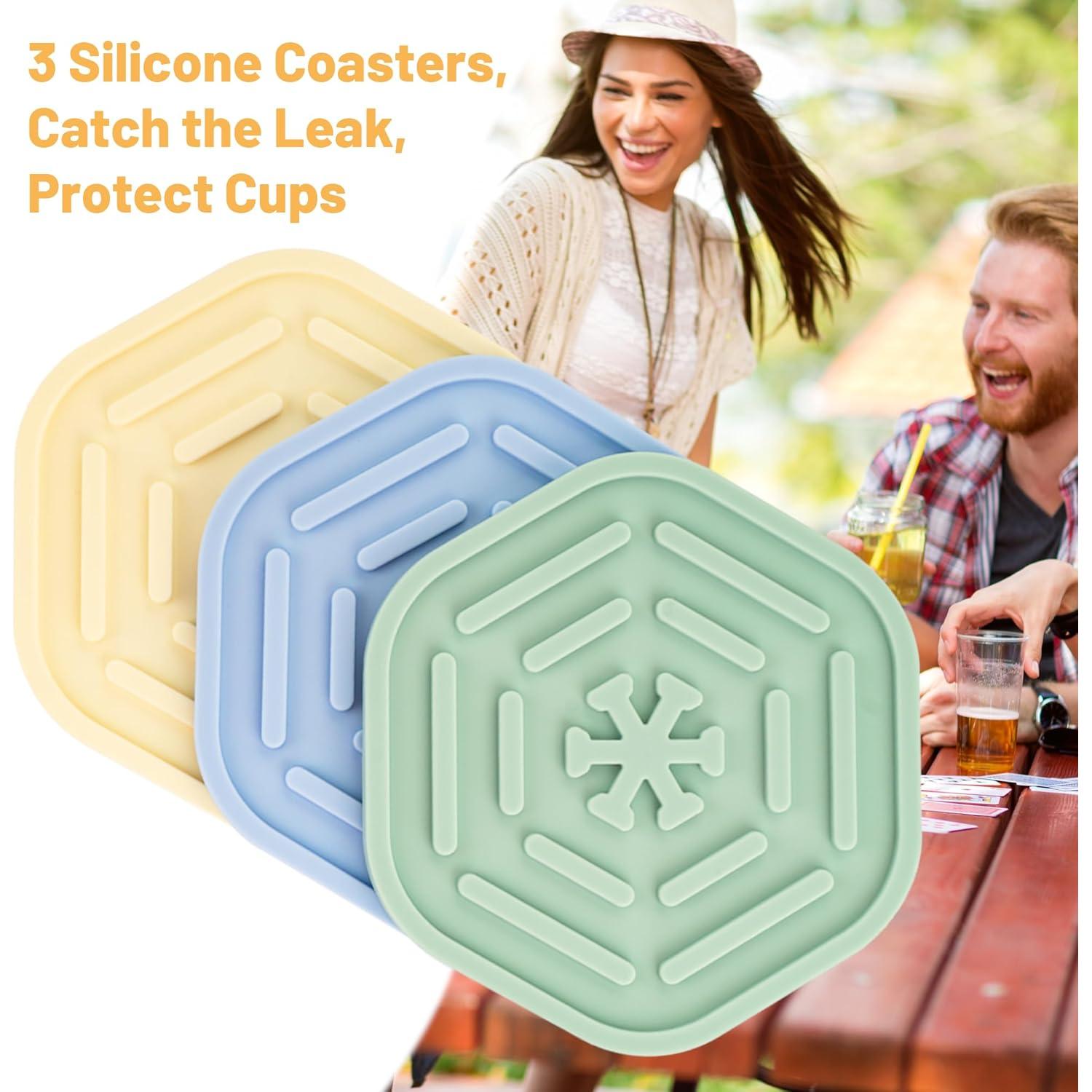 Dispensador de Bebidas Omoojee 4.2L 3 Grifos Rotatable 360°