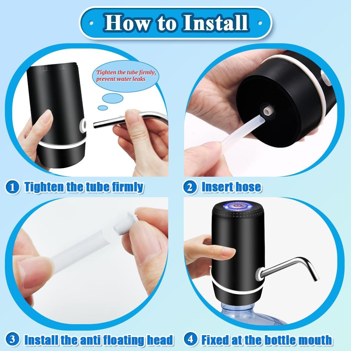 Dispensador de Agua Eléctrico Beyio 5 Galones Batería Recargable