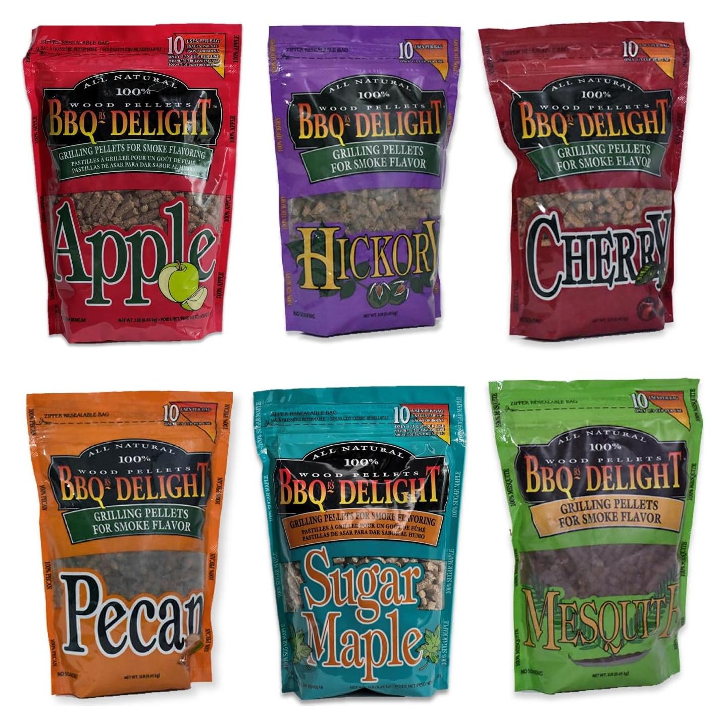 Paquete de Pellets de Madera para Ahumar BBQr's Delight 0.45 kg