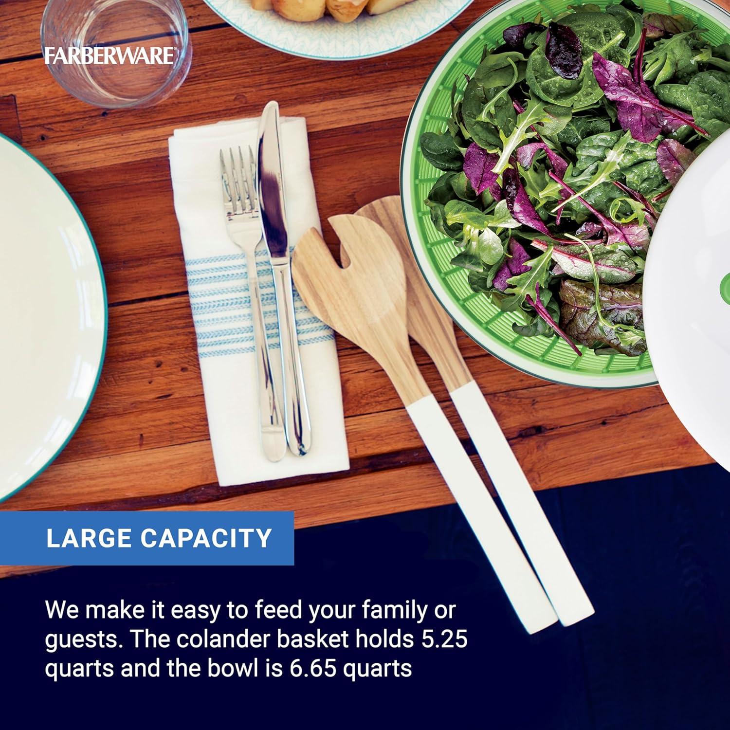 Spinner de Ensalada Pro Bomba Farberware 6.25L Verde