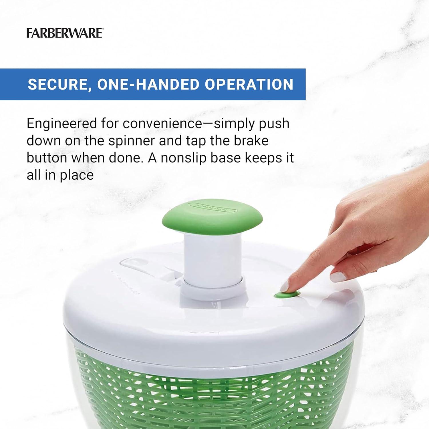 Spinner de Ensalada Pro Bomba Farberware 6.25L Verde