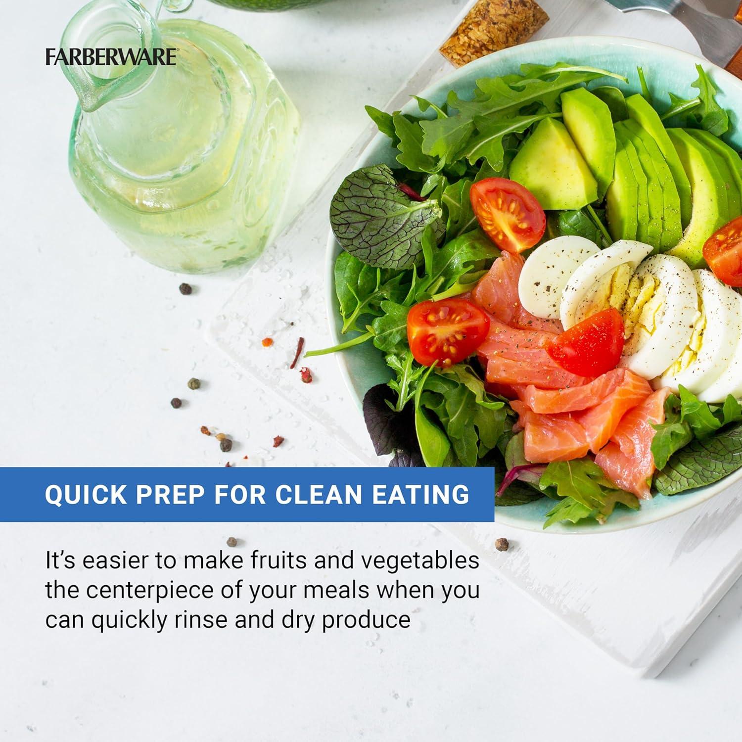 Spinner de Ensalada Pro Bomba Farberware 6.25L Verde