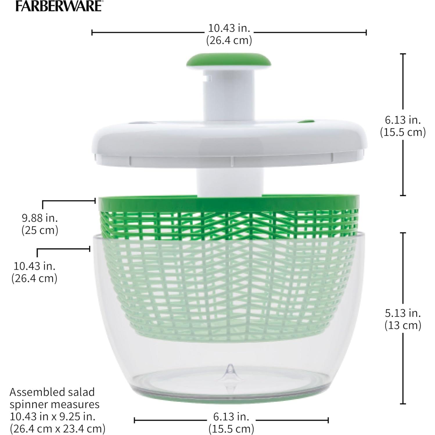 Spinner de Ensalada Pro Bomba Farberware 6.25L Verde