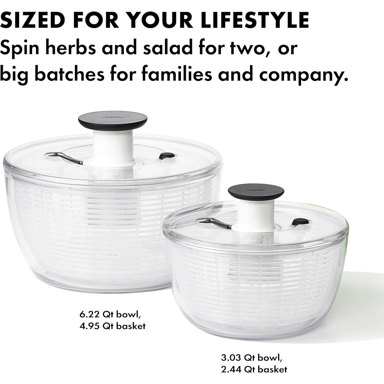 Centrifugadora de Ensaladas OXO Good Grips 5.88L Antideslizante