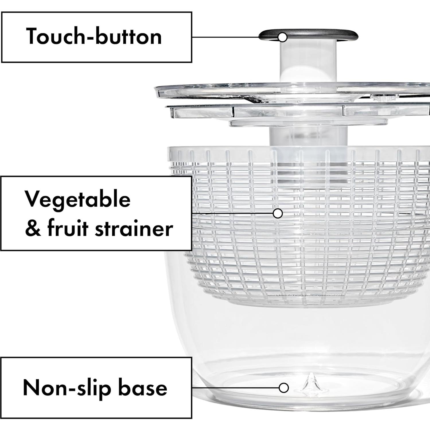 Centrifugadora de Ensaladas OXO Good Grips 5.88L Antideslizante