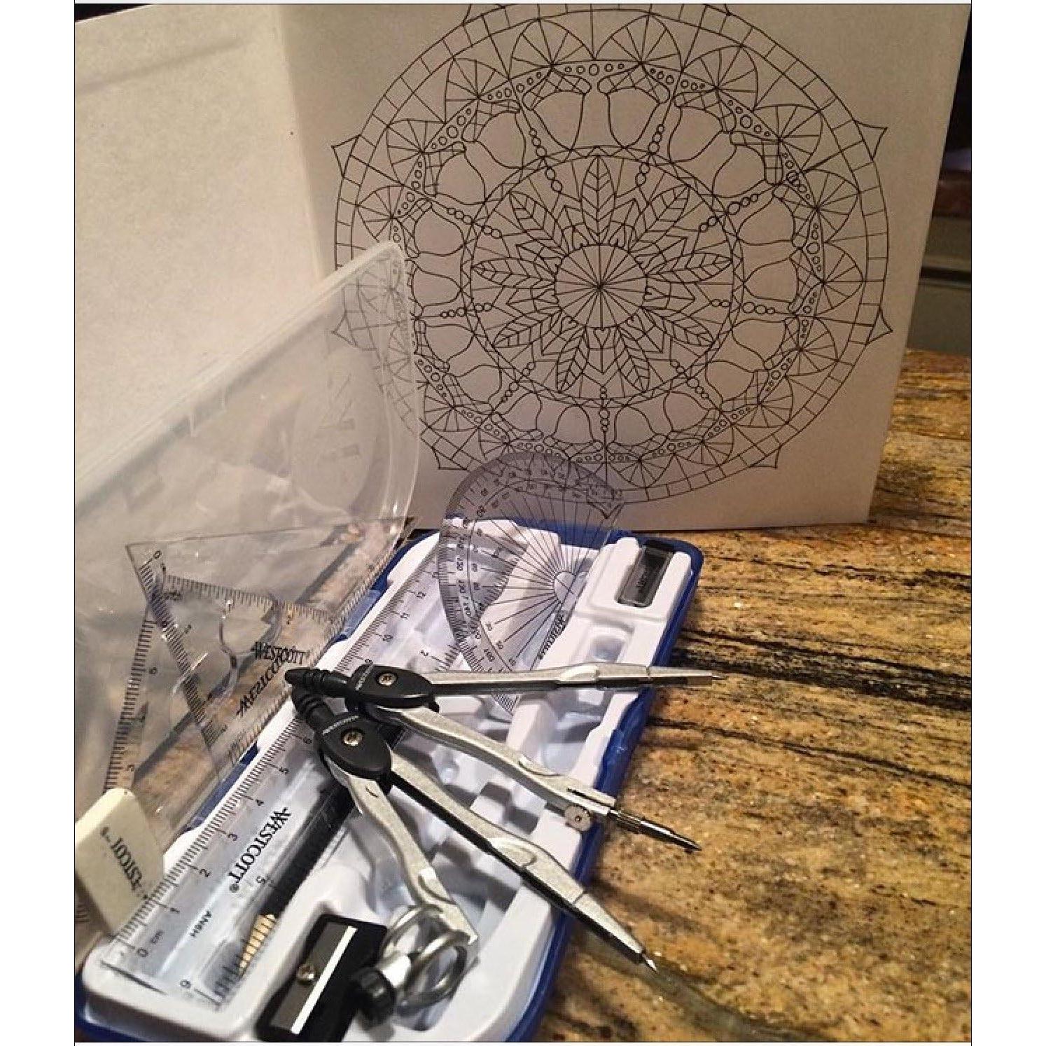 Juego de Matemáticas 10 Piezas Westcott - Regla, Compases y Más