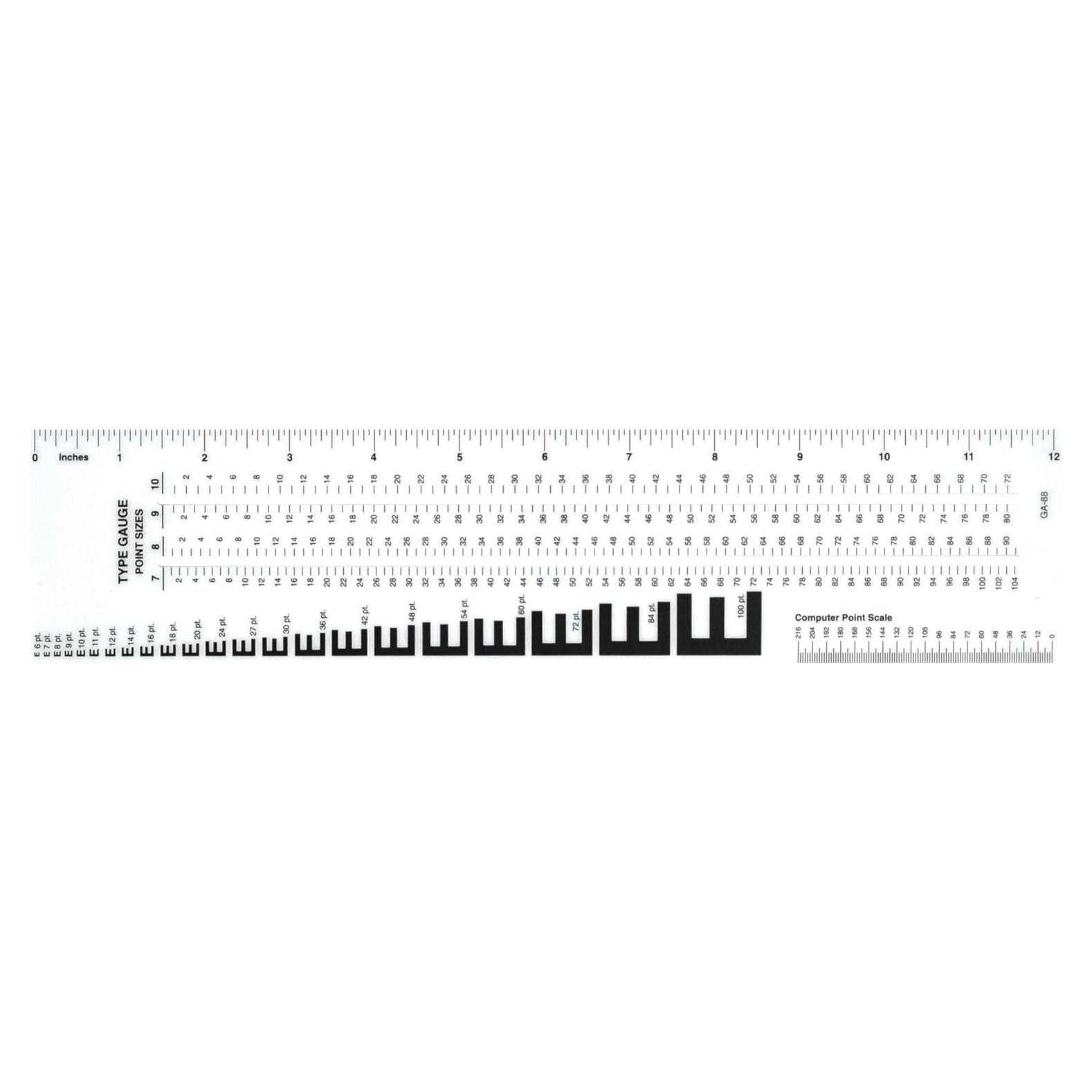 Regla de Artes Gráficas Westcott GA-88 30.48 cm Verde