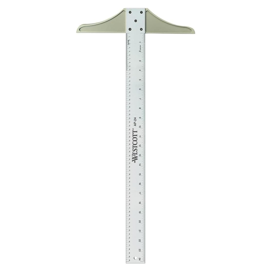 Regla T Graduada Westcott 60.96 cm Aluminio Transparente