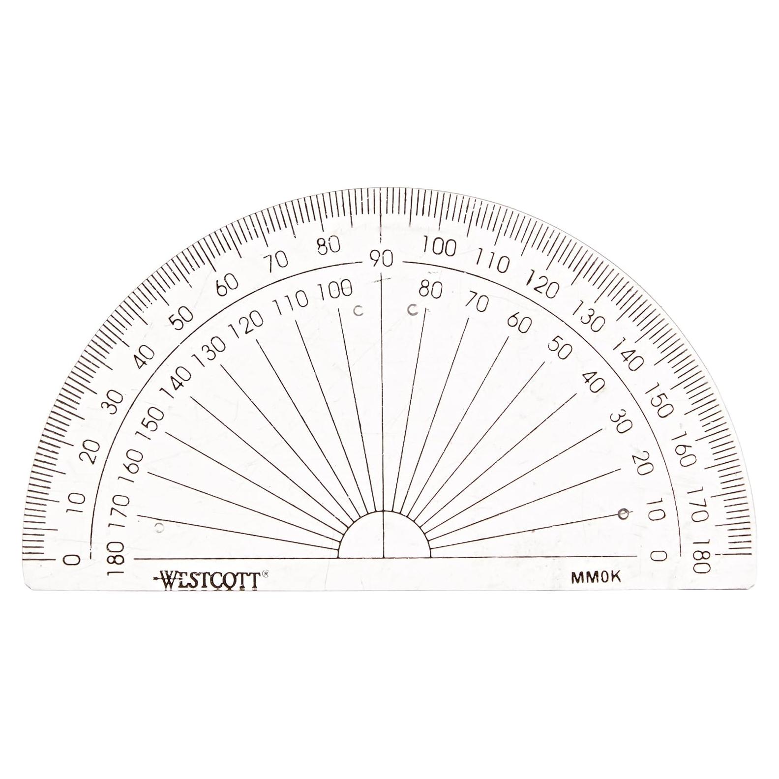 Westcott Clear Protractor, 12925