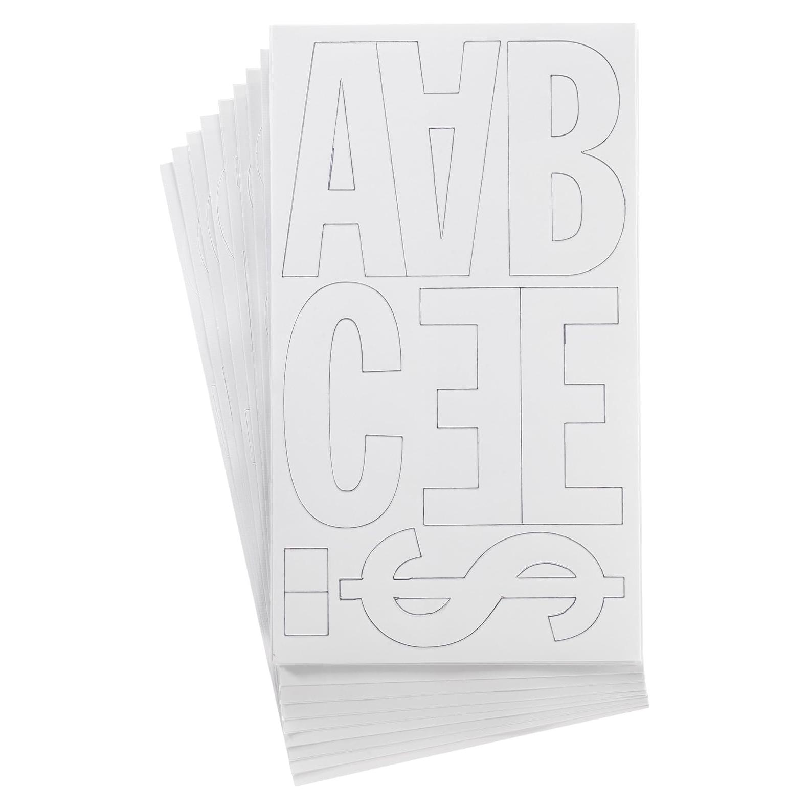 Letras de Vinilo Permanente Westcott 10.16 cm Blancas