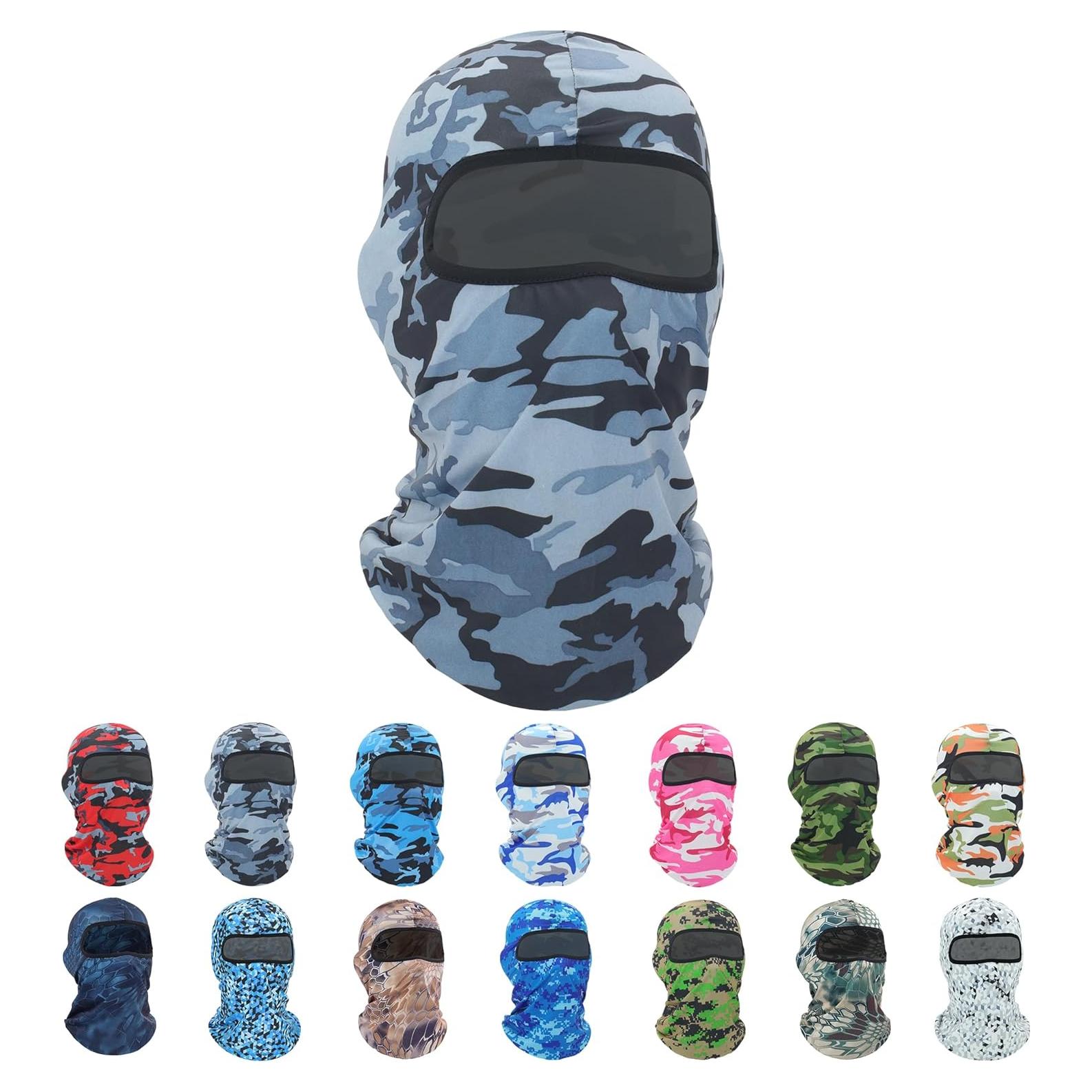 Máscara Balaclava Pukavt Camuflaje Gris Unisex UV