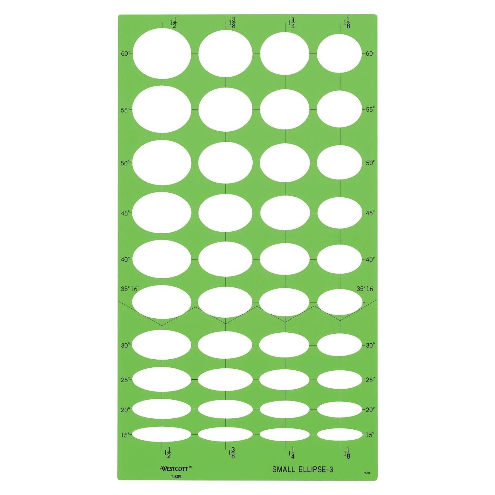 Plantilla de Dibujo Técnico Westcott T-809 - Plástico