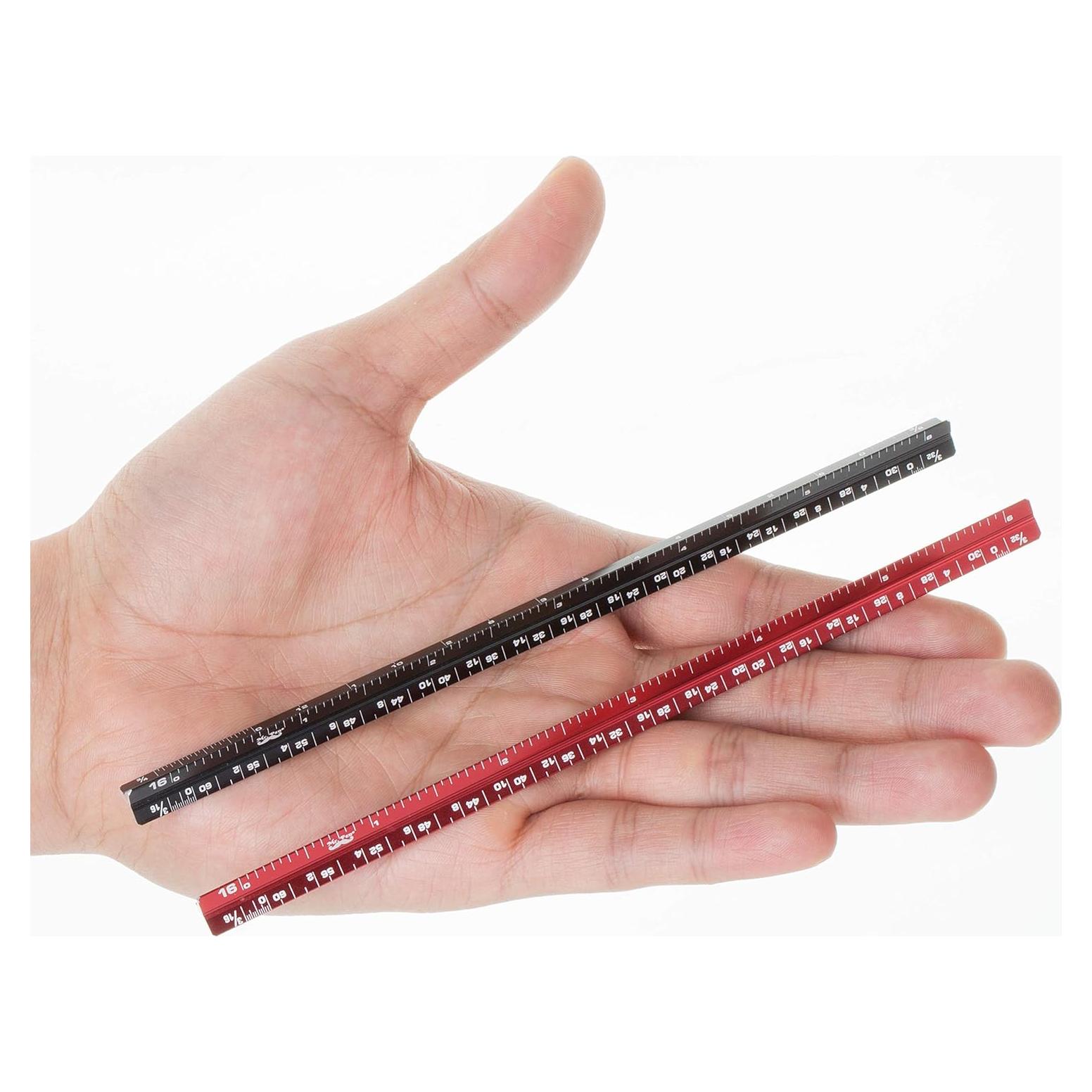 Regla de 15 cm Mr. Pen - Paquete de 2, Aluminio Duradero