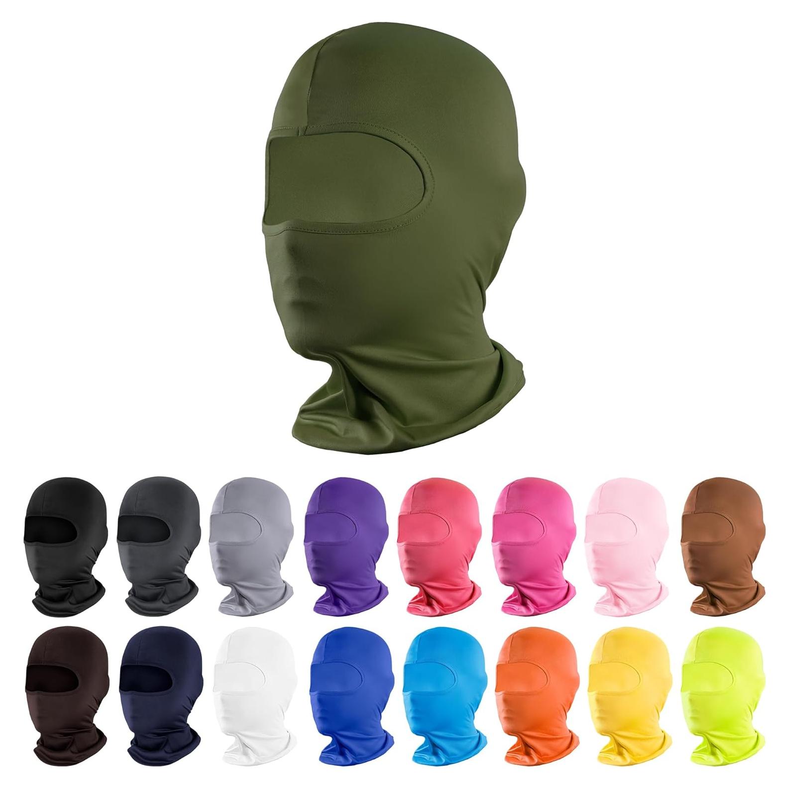 Máscara Balaclava Pukavt Verde Ejército Unisex para Esquí
