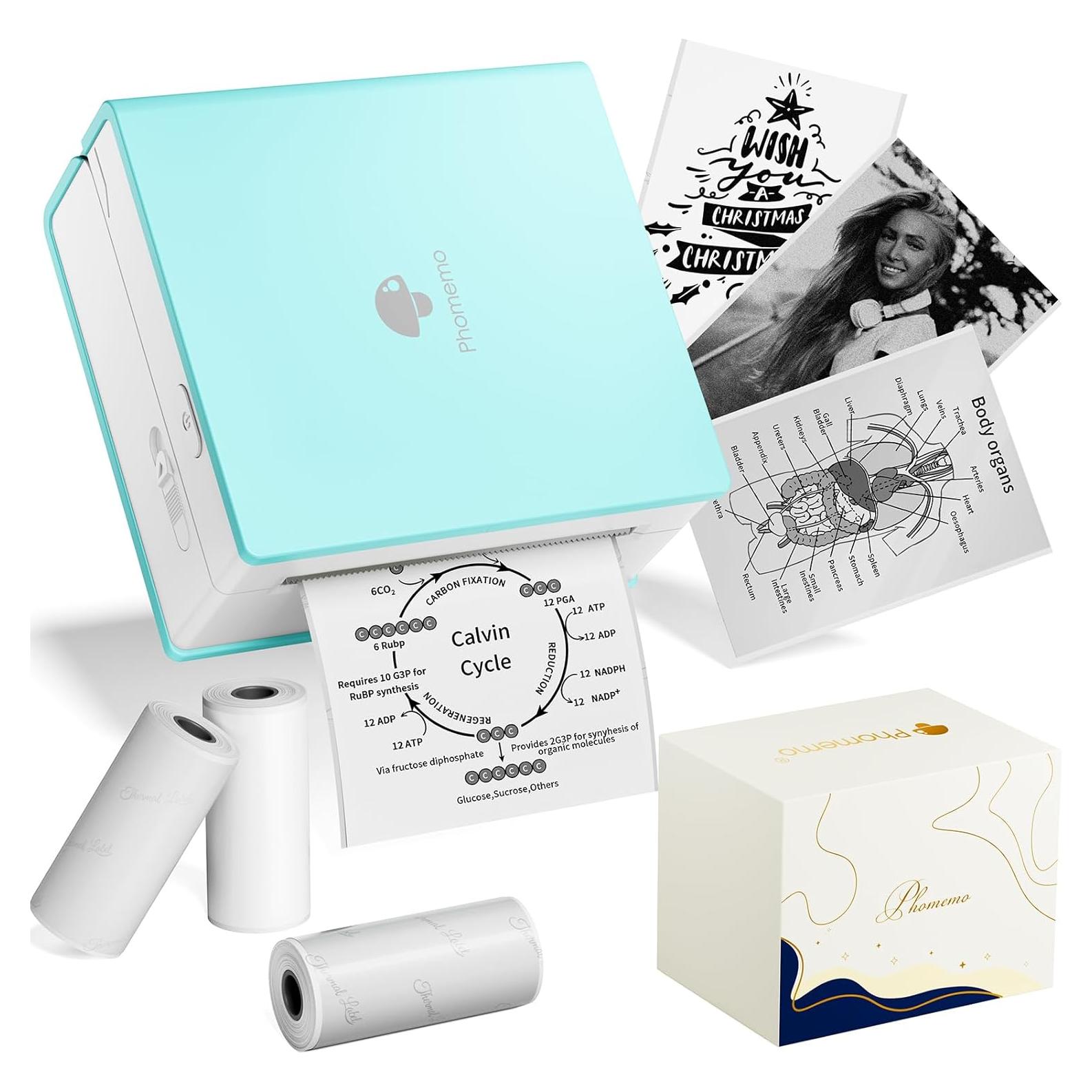 Impresora de Etiquetas Phomemo M02 Mini Térmica Cian