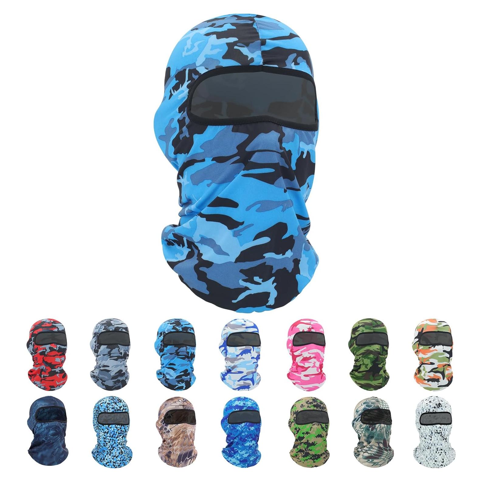 Máscara Balaclava Pukavt Camuflaje Azul Unisex