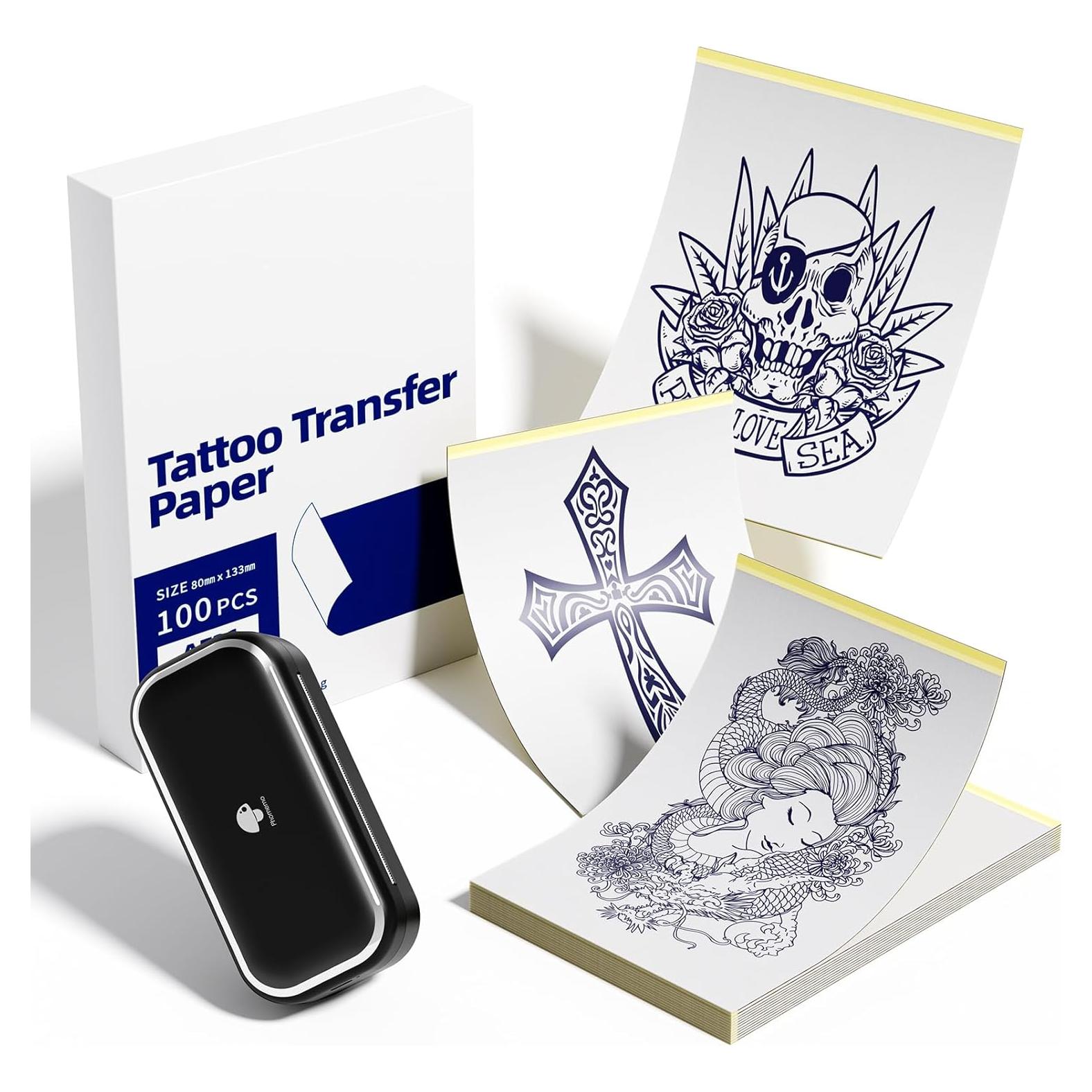 Papel de Transferencia de Tatuaje Memoqueen TP31 100 Hojas 8x13 cm