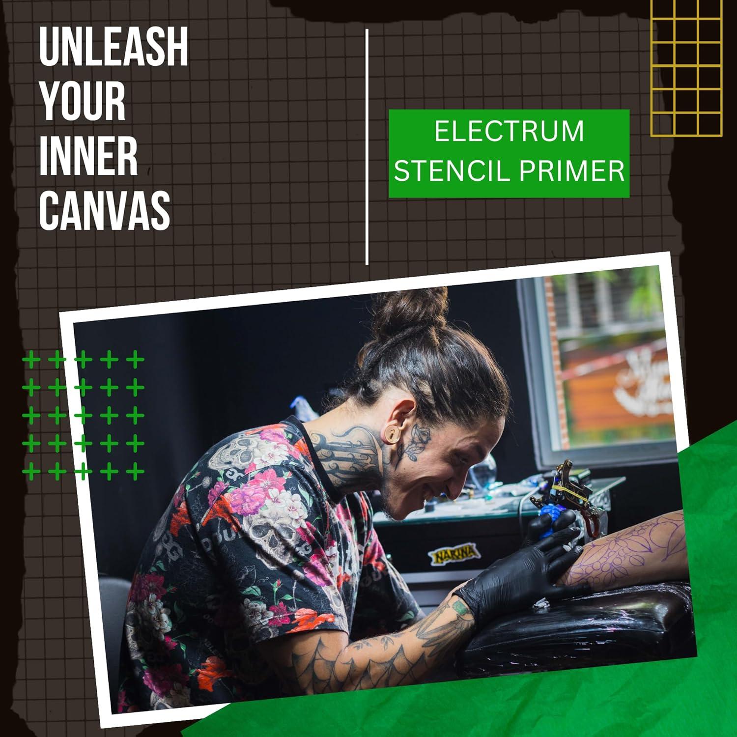 Gel de Transferencia de Tatuaje Electrum 56.7g - Imprimador de Plantillas