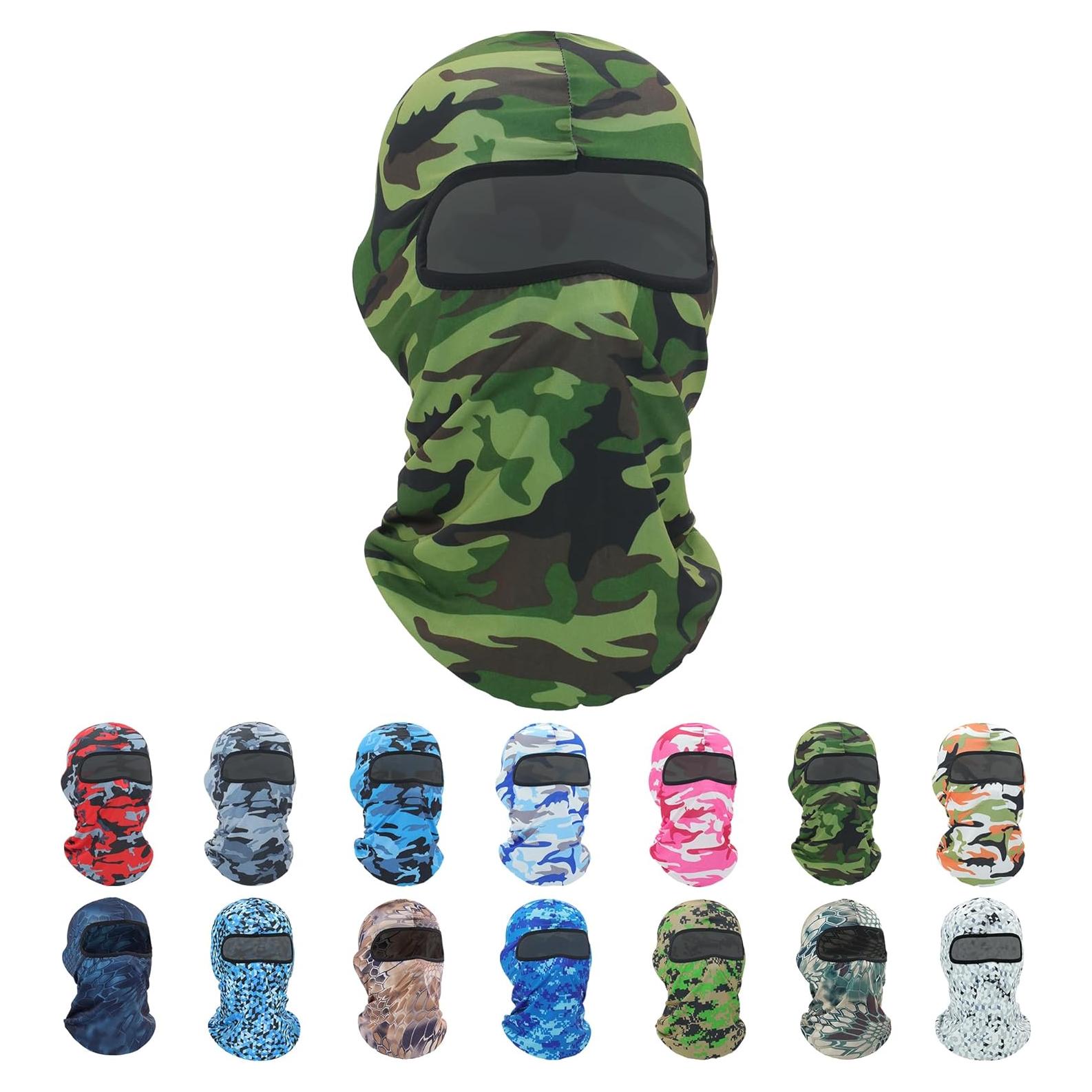 Pukavt Máscara Balaclava Verde Camuflaje Unisex 100% Poliéster