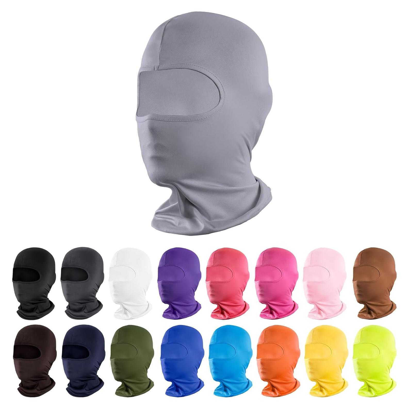 Máscara Balaclava Pukavt Unisex Gris Claro para Esquí