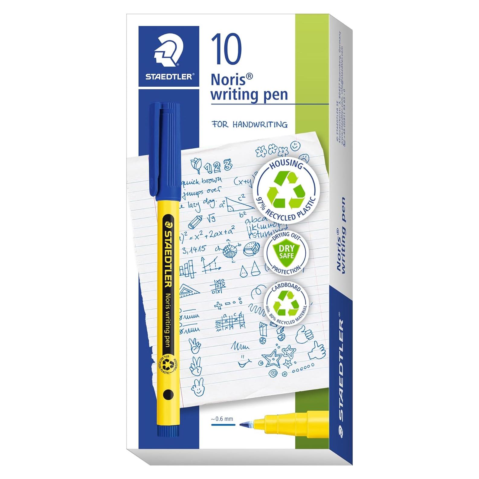 Bolígrafo Fineliner STAEDTLER Azul 10 Unidades 0.6mm