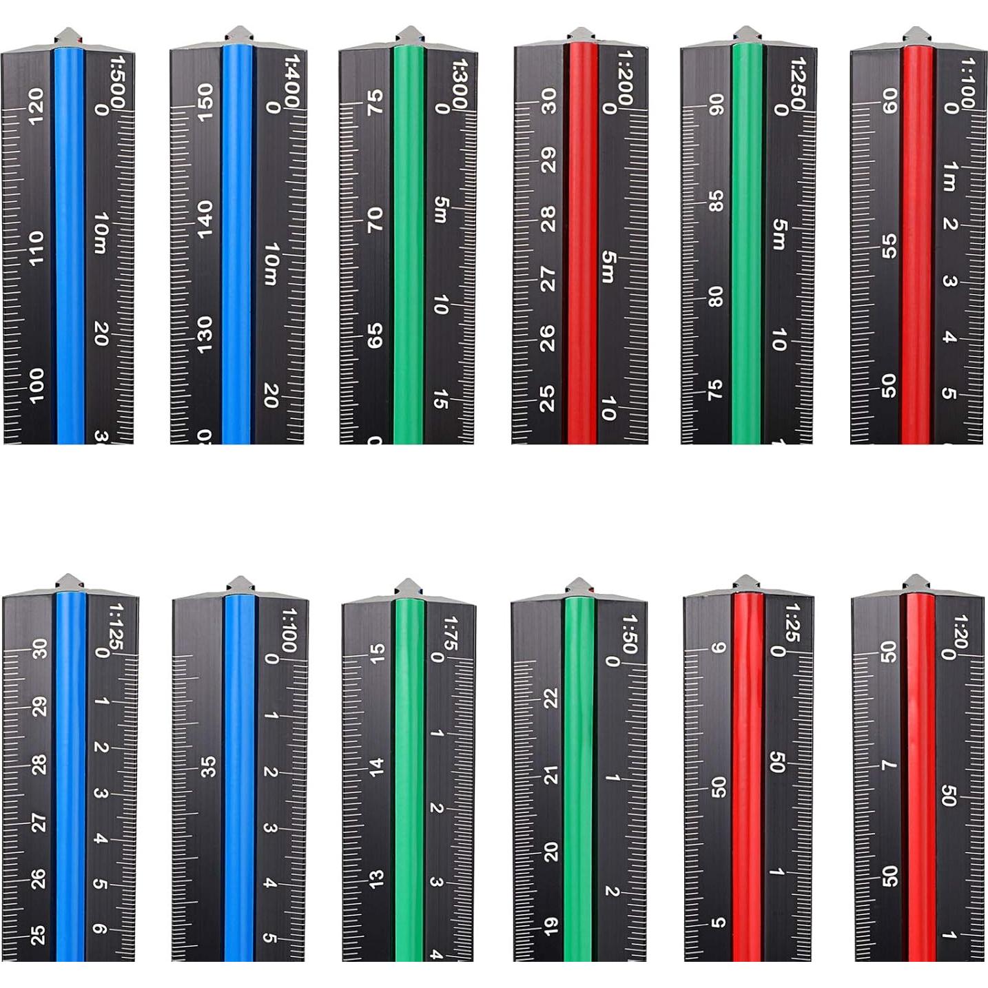 Set de 3 Reglas Triangulares de Aluminio OwnMy 30cm