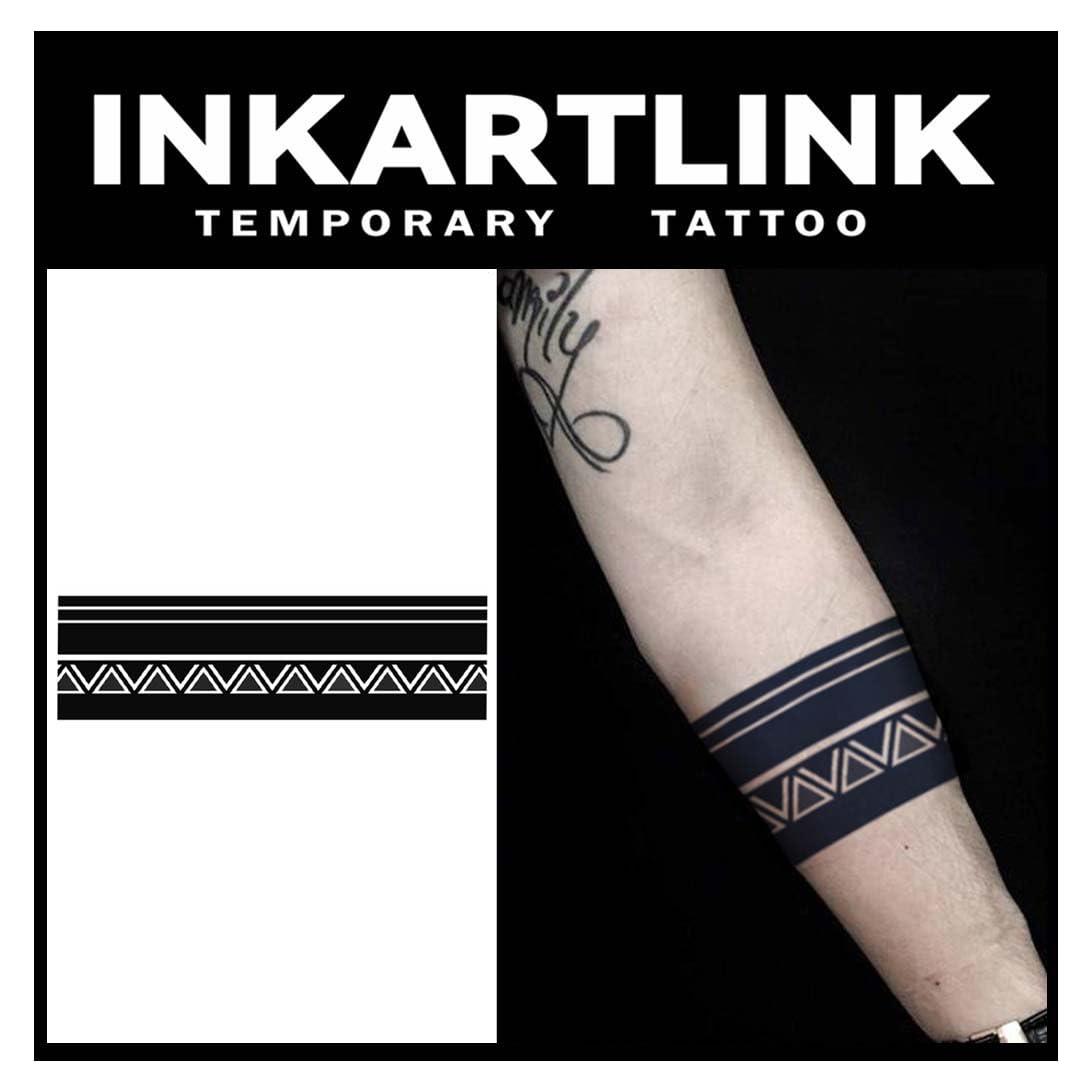 Tatuaje Semipermanente INKARTLINK Brazalete Maya 20x6cm