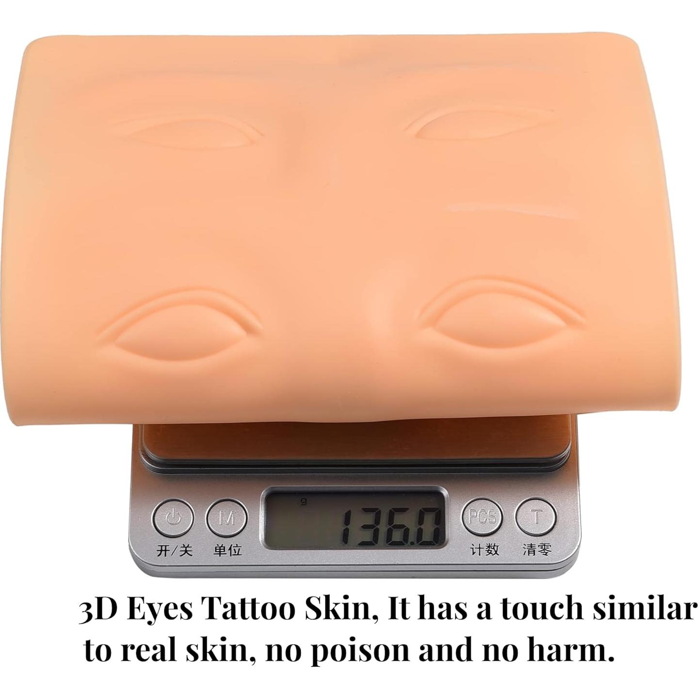 6 Pieles de Práctica de Tatuaje 3D AOOLADA para Cejas