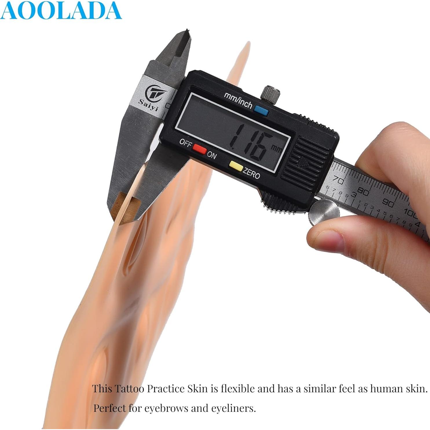 6 Pieles de Práctica de Tatuaje 3D AOOLADA para Cejas