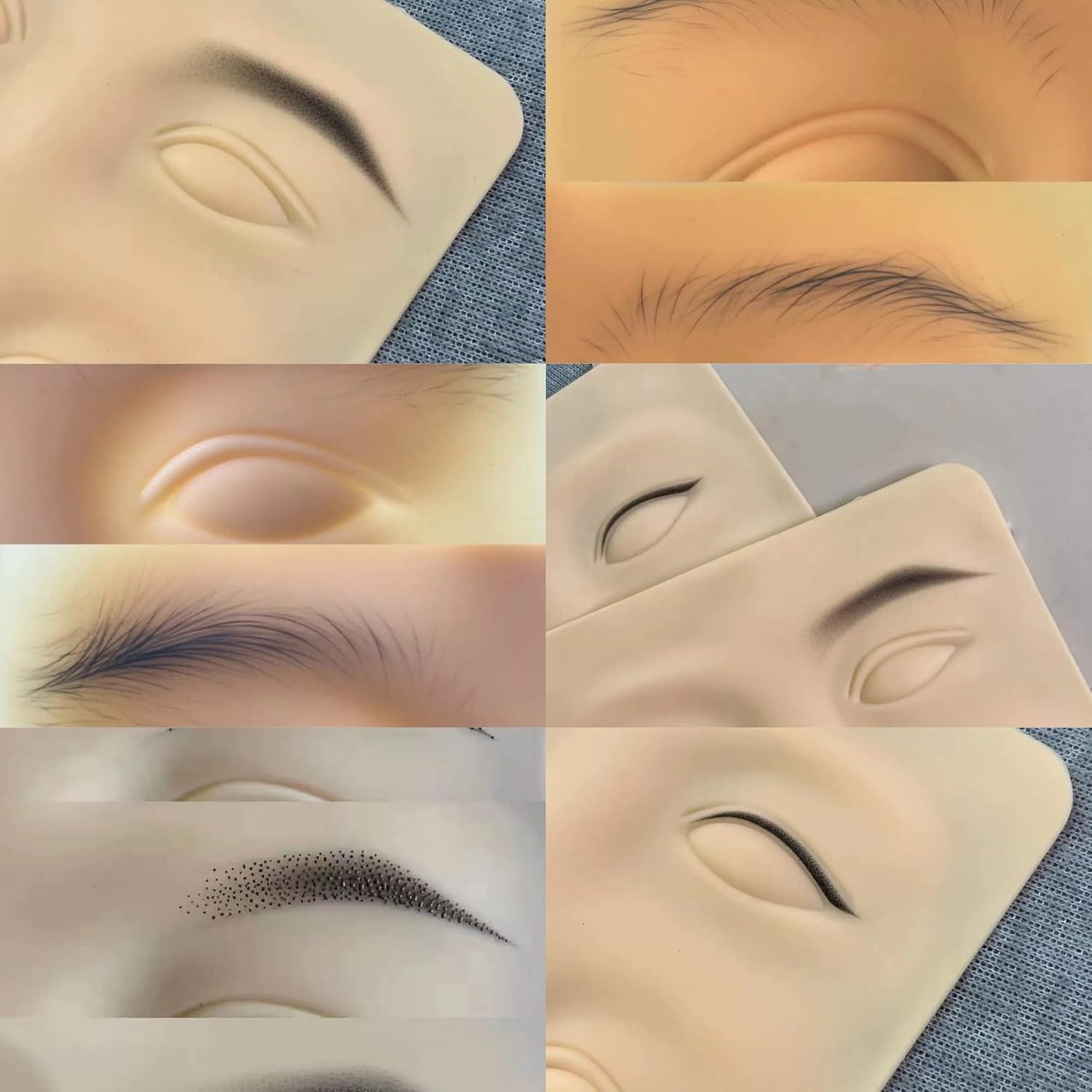 6 Pieles de Práctica de Tatuaje 3D AOOLADA para Cejas