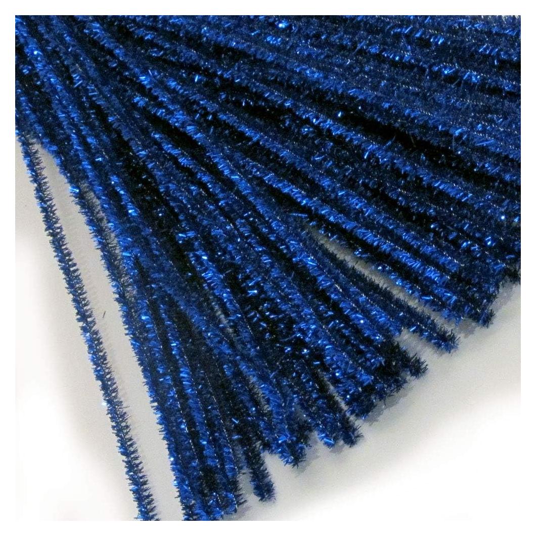 Tallarines Brillantes Chenille The Crafts Outlet 30 cm 500 pcs Azul