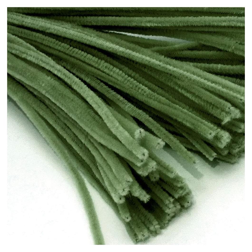 Tallos de Chenille The Crafts Outlet 50cm Verde Oliva 500p