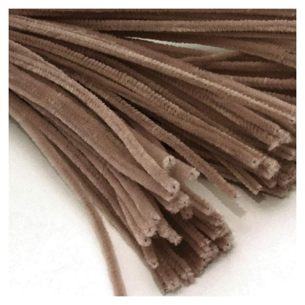 Tallarines de Chenille The Crafts Outlet 1000 piezas 50 cm Marrón Claro