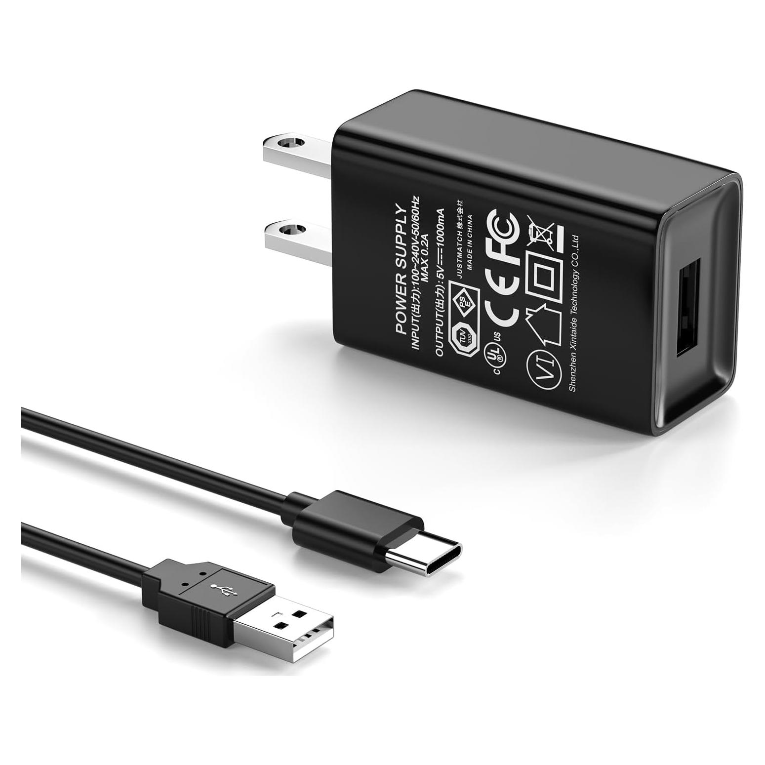 Cargador USB Tipo-C WUKUR 5V 1A para Soplador WOLFBOX