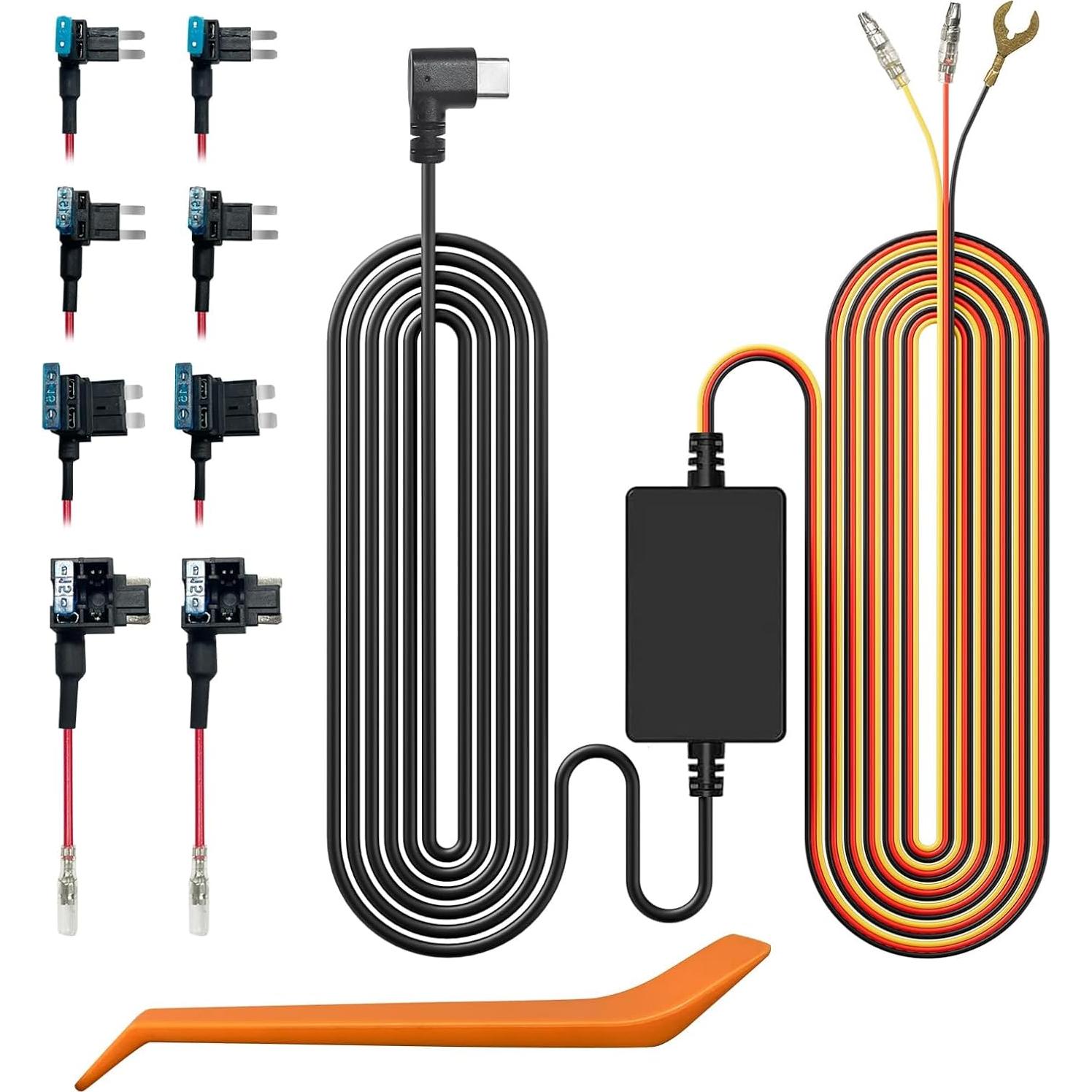 Cámara de Salpicadero WOLFBOX i17 4K + Kit de Cableado USB C