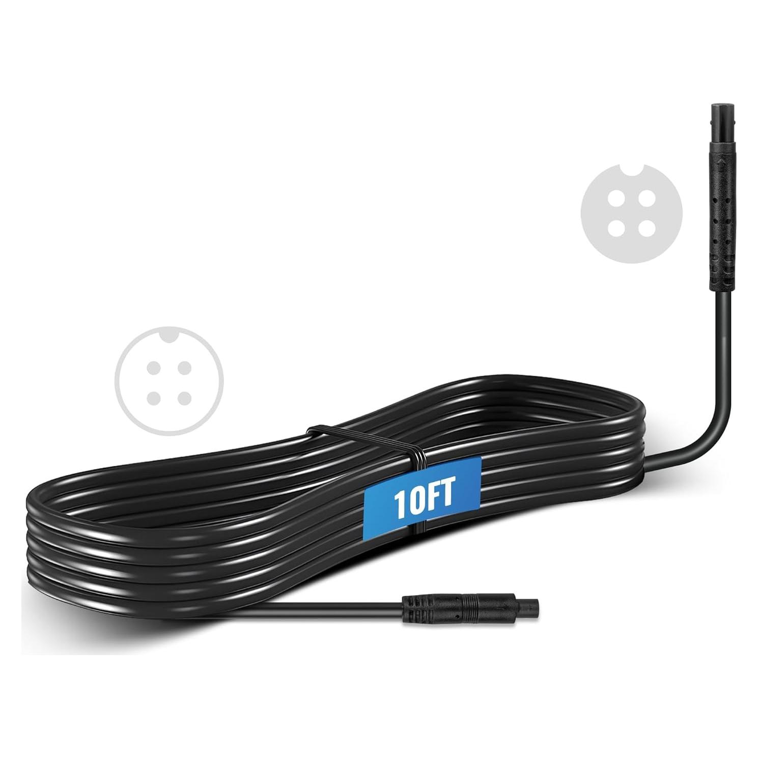 EWAY Cable de Extensión 4 Pines 3M para Cámara de Respaldo