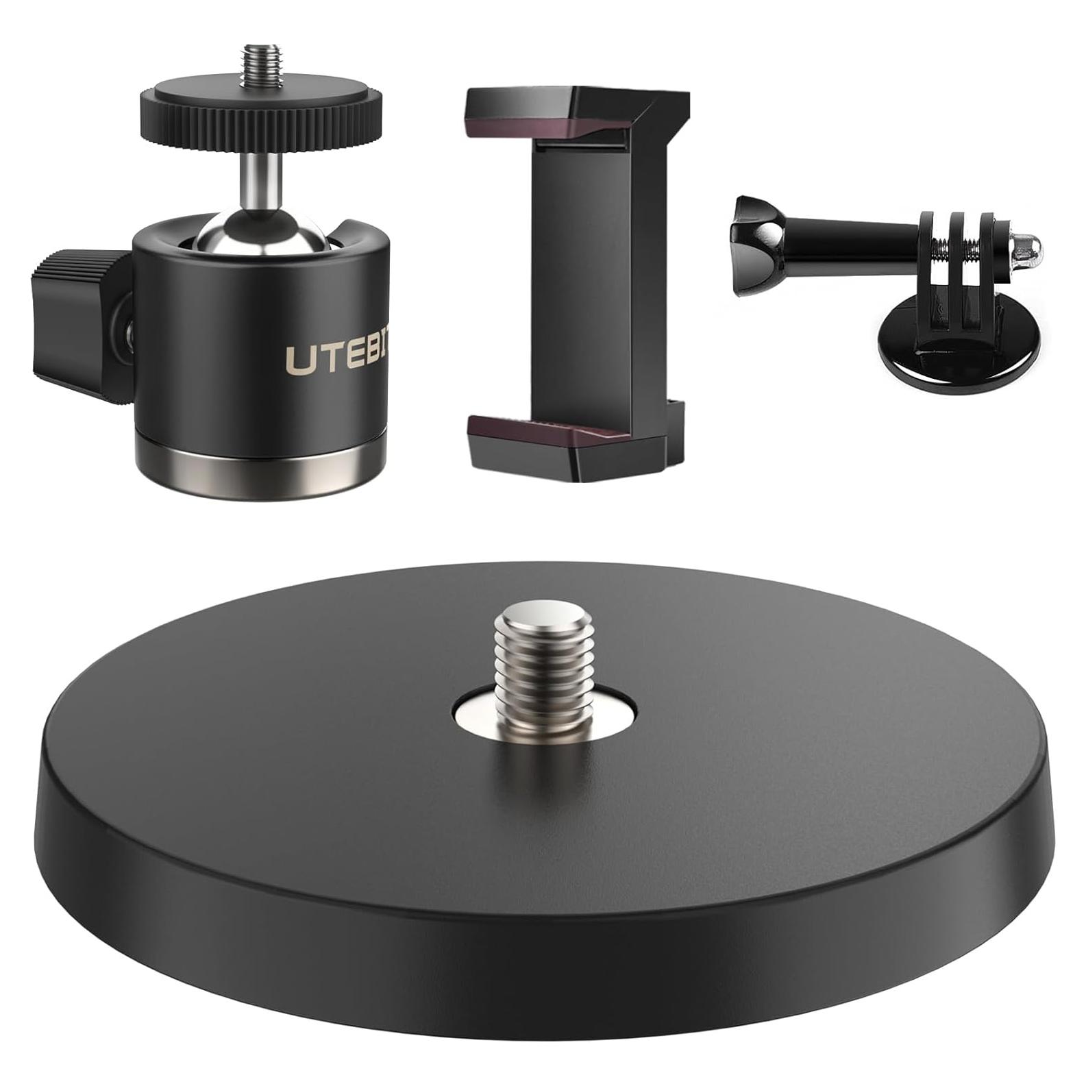 Soporte de Cámara UTEBIT para GoPro - Base 88mm con Cabezal 360°