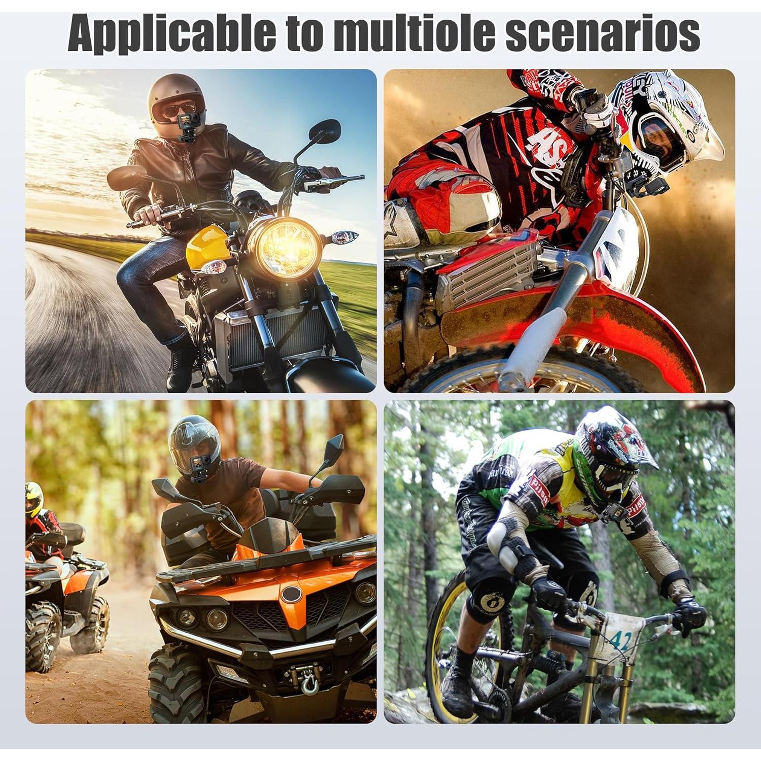 Soporte de cámara de acción para casco Gaocnvt, ajustable