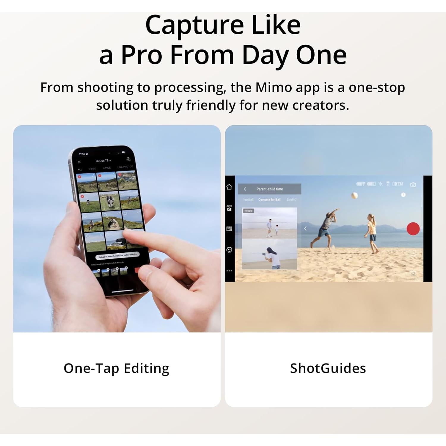 DJI Osmo Mobile 7P Gimbal Stabilizer for iPhone, Android, Native Tracking, Lighting, 3-Axis Phone Gimbal, Quick Launch, One-Tap Edit, Built-in Extension Rod & Tripod, 10hrs Use, Phone Charging