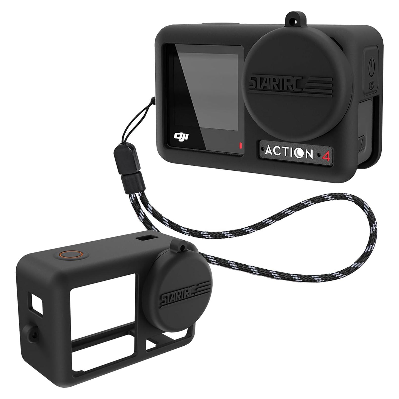 Funda de Silicona para DJI Osmo Action 4/3 con Tapa Lente