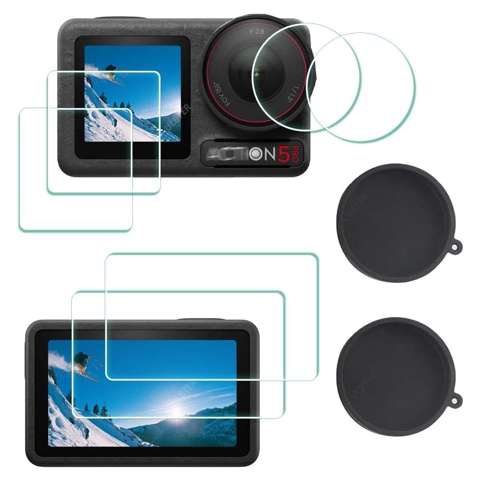 Protector de Pantalla y Lente para DJI OSMO Action 5 Pro - Vidrio Templado 9H