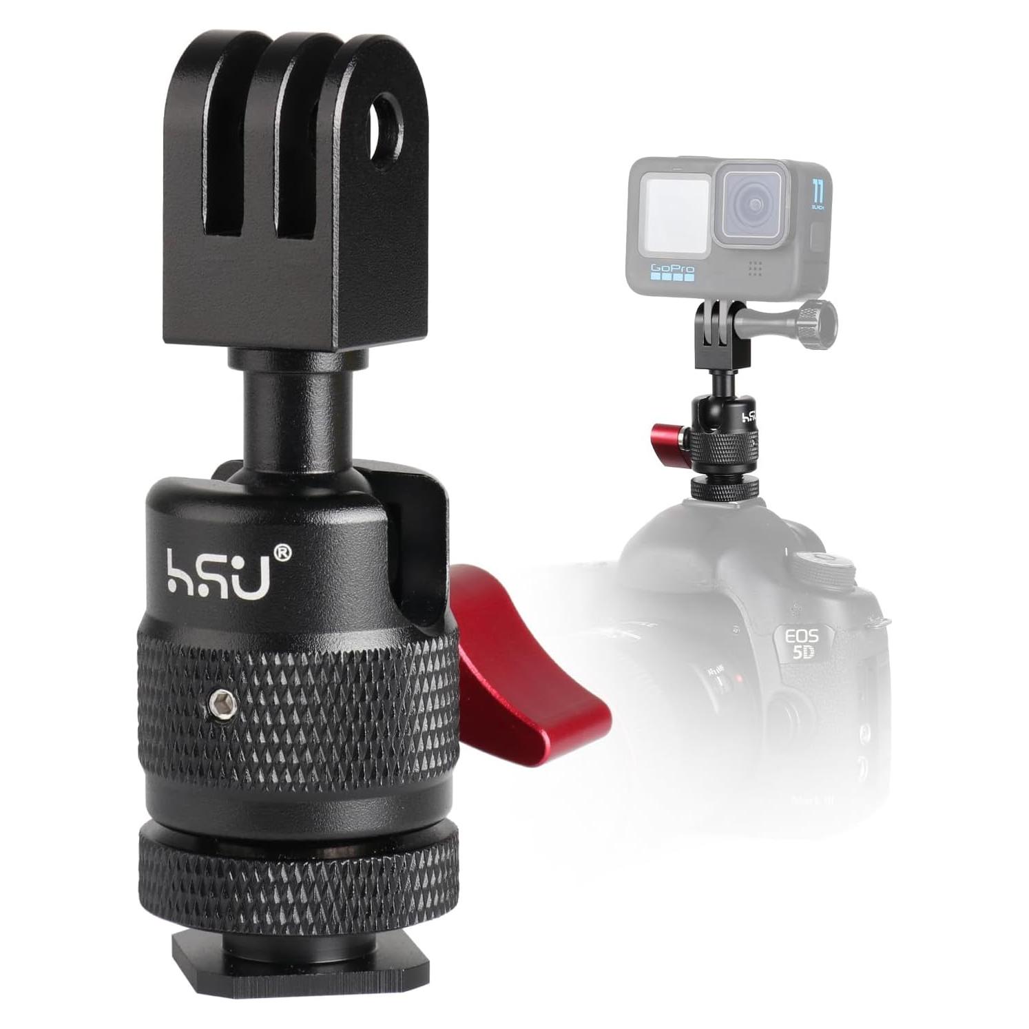 Adaptador de Montaje de Zapata Fría HSU para Cámara y GoPro